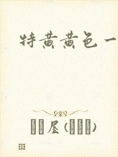 特黄黄色一级片