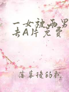 一女被两男桶进去A片免费