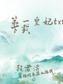 第一皇妃txt下载