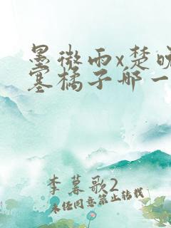 墨微雨x楚晚宁塞橘子哪一章