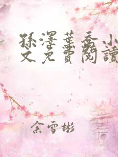 孙泽叶乔小说全文免费阅读最新章节