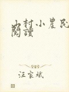 山村小农民小说阅读