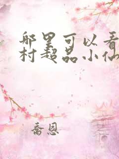 哪里可以看到乡村超品小仙医完结版