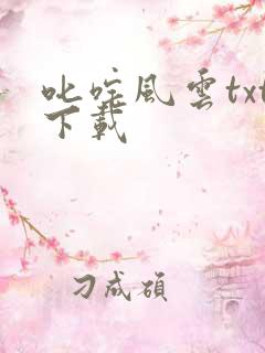 叱咤风云txt下载