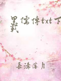 黑儒传txt下载
