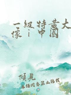 一级特黄大片录像ⅰ中国
