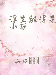 浮生难得是清欢小说