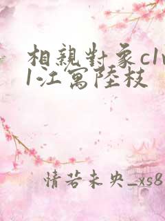 相亲对象c1v1江寓陆枝