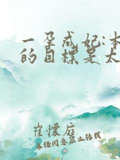 一孕成妃:本宫的目标是太后