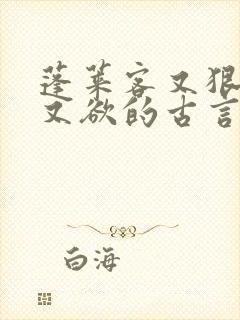 蓬莱客又狠又糙又欲的古言穿书