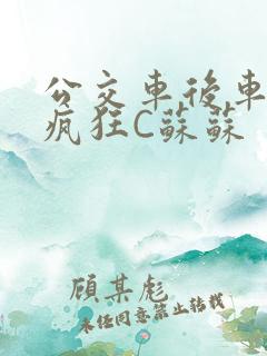 公交车后车座的疯狂C苏苏