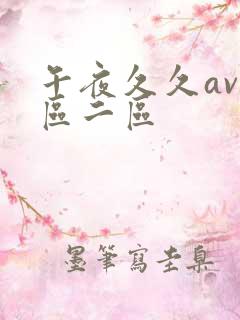 午夜久久av一区二区