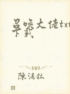 召唤大佬txt下载