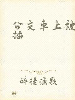 公交车上被男人插