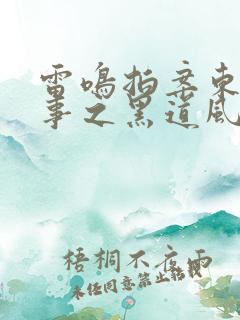雷鸣拍案东北往事之黑道风云20年有声小说