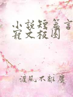 小说短篇言情甜宠文校园