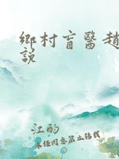 乡村盲医赵允小说