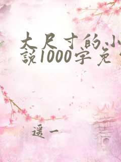 大尺寸的小黄说说1000字免费