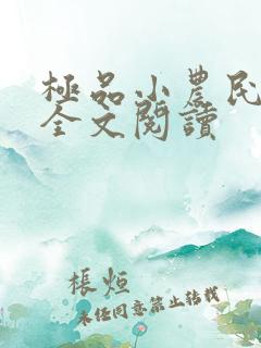 极品小农民免费全文阅读