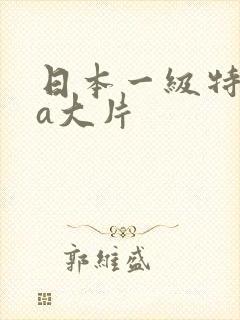 日本一级特黄aa大片