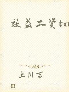 效益工资txt