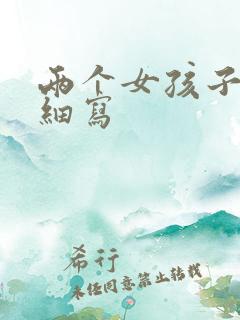 两个女孩子开车细写