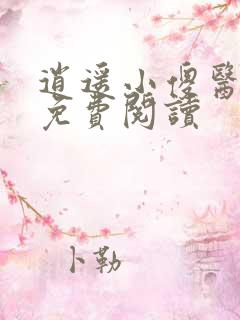 逍遥小傻医小说免费阅读
