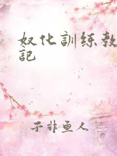 奴化训练教程日记