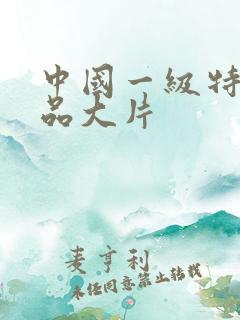 中国一级特黄精品大片