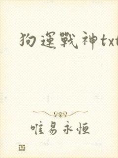 狗运战神txt