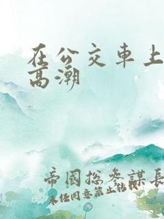 在公交车上达到高潮