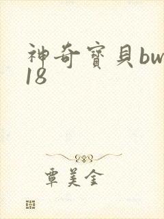 神奇宝贝bw118