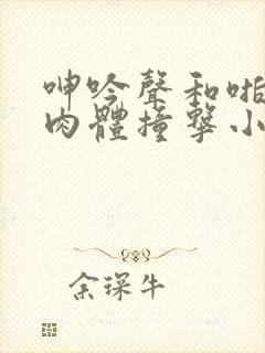 呻吟声和啪啪的肉体撞击小说