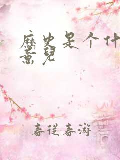 历史是个什么玩意儿