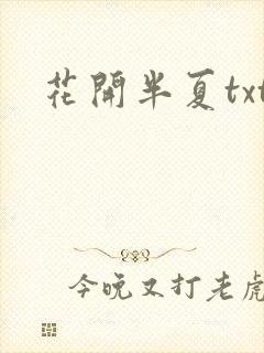 花开半夏txt