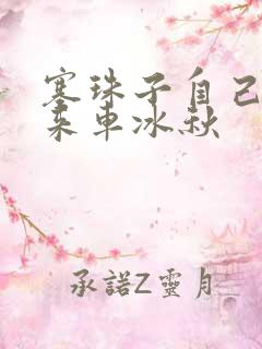 塞珠子自己排出来车冰秋