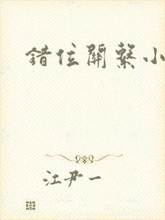 错位关系小说