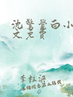 沈惊觉白小小全文免费