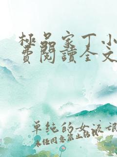 极品家丁小说免费阅读全文无删减