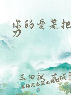 你的爱是把温柔刀