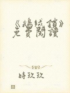 《鹅绒锁》全文免费阅读