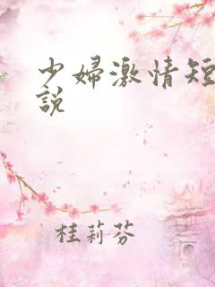 少妇激情短篇小说