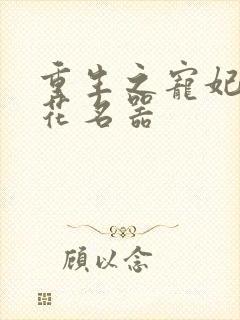 重生之宠妃白莲花名器