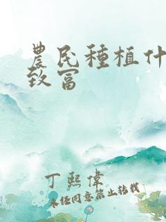 农民种植什么能致富