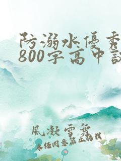 防溺水优秀作文800字高中议论文