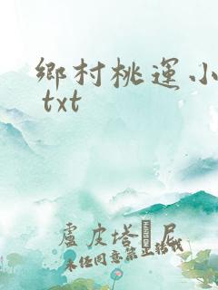 乡村桃运小神医 txt