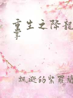 重生之降龙十八掌