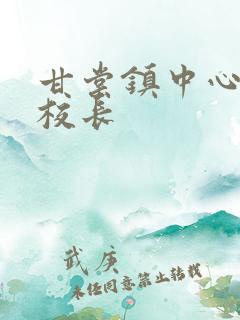 甘棠镇中心小学校长