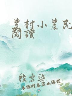 农村小农民小说阅读
