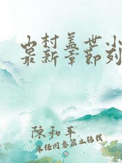 山村盖世小神医最新章节列表